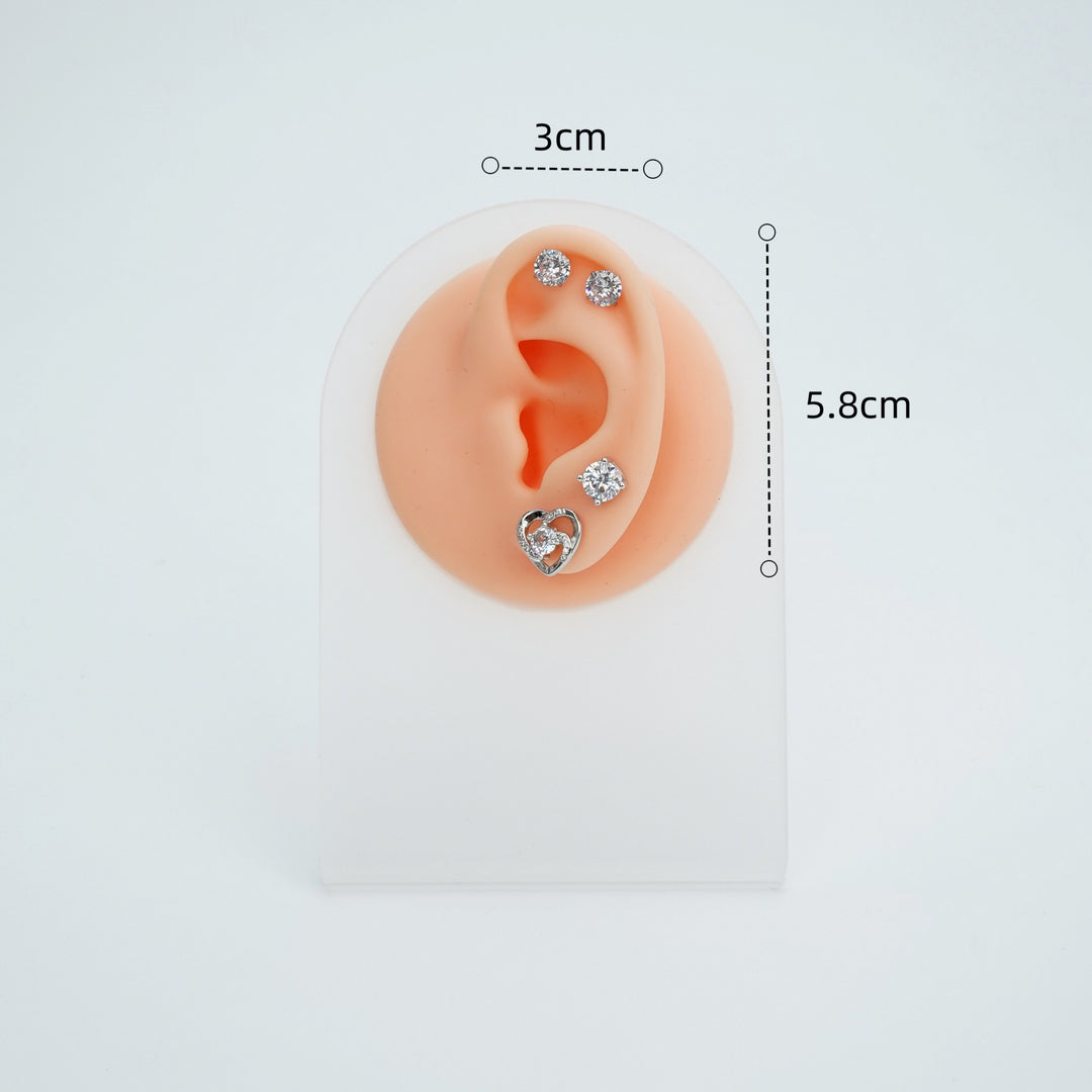 5D Silicone Face Model with Realistic Features – Perfect for Piercing Training and Jewelry Display