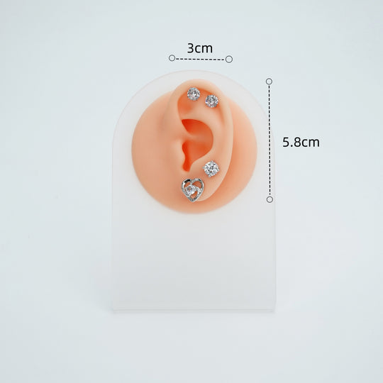 5D Silicone Face Model with Realistic Features – Perfect for Piercing Training and Jewelry Display