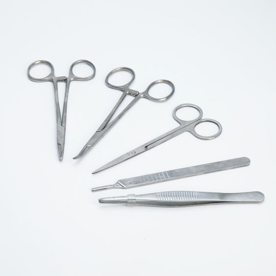 Suture Practice Kit With Tools & Storage Case