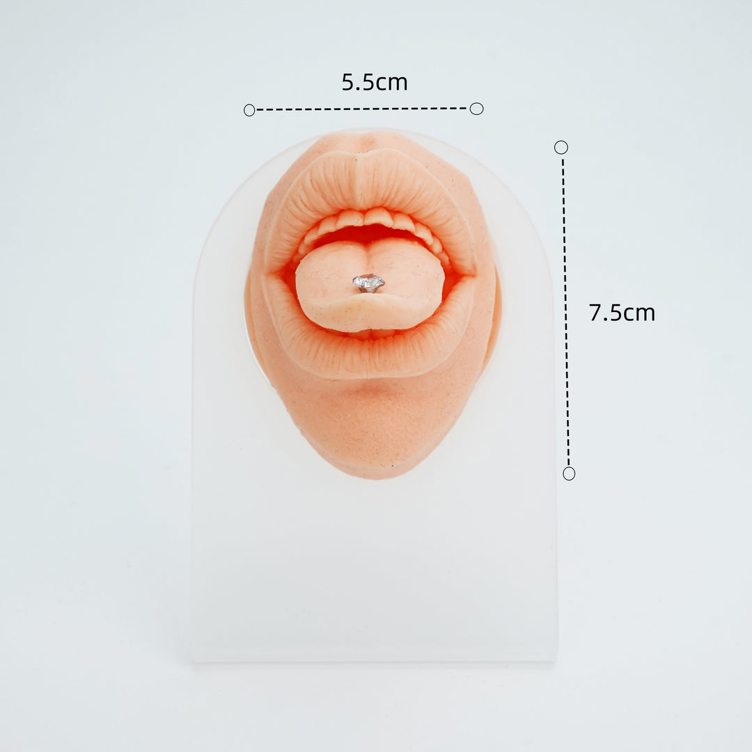 5D Silicone Face Model with Realistic Features – Perfect for Piercing Training and Jewelry Display